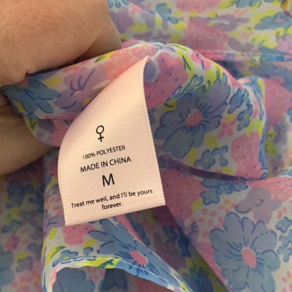 Selkie size medium new Bon Bon puff Floral mini Dress pink purple baby girl phot - Picture 9 of 11